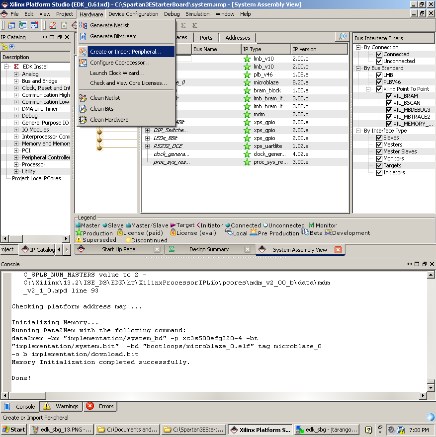 xilinx ise 14.6 add a bus