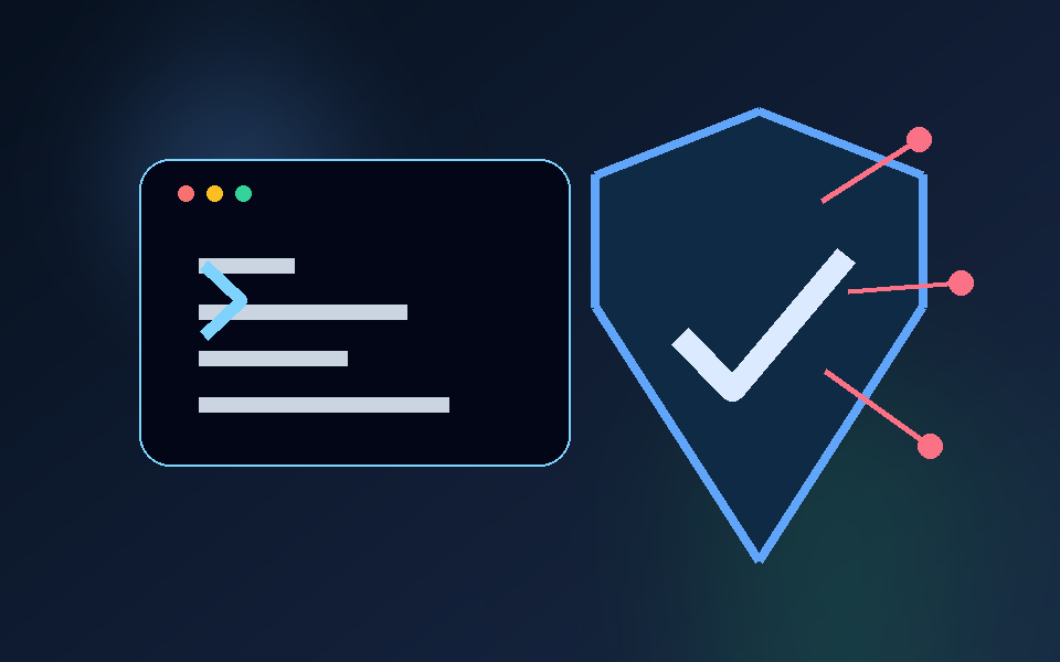 Abstract SSH protection and firewall visual